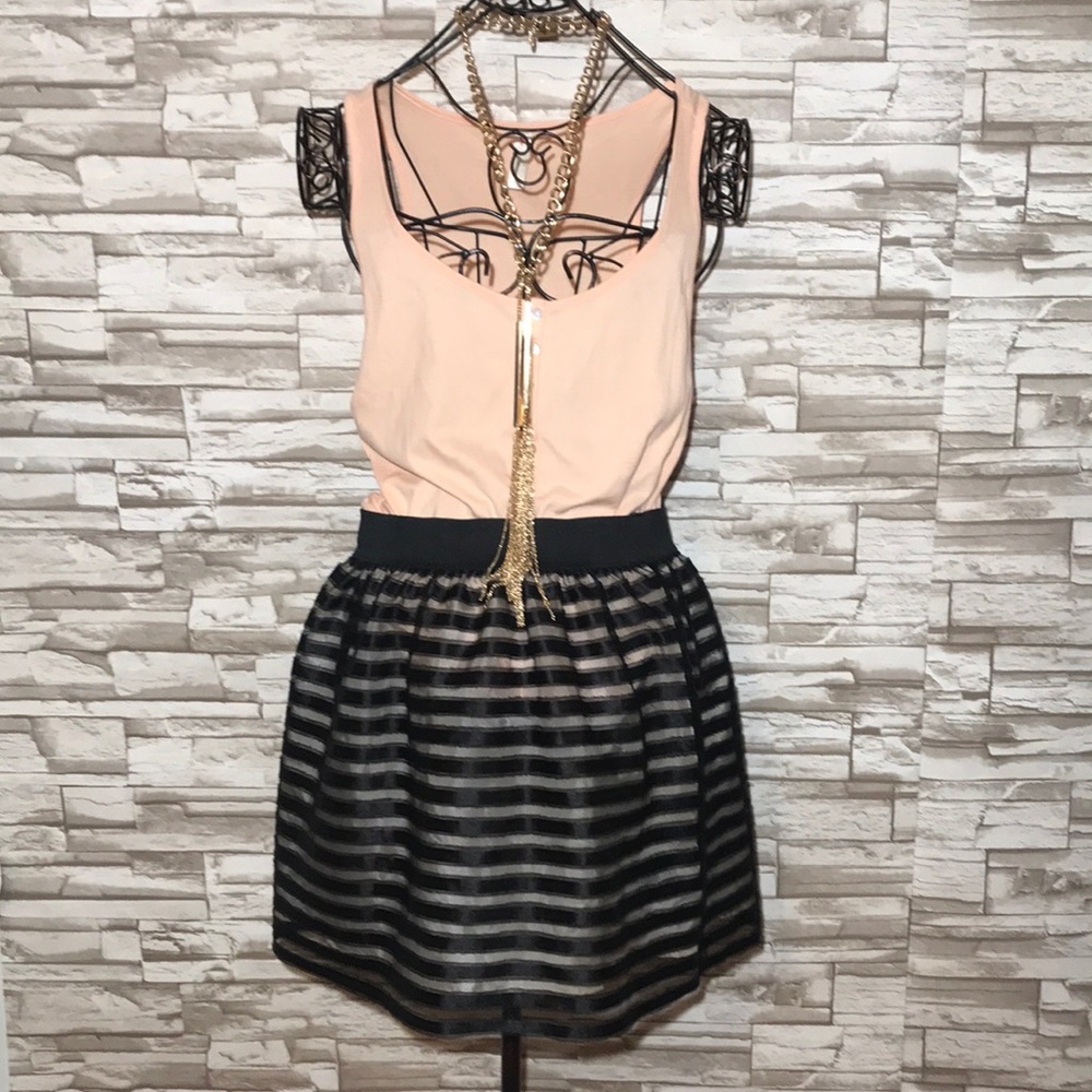 Forever 21 taupe/ black skirt